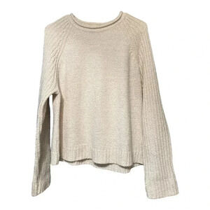 Carolyn Taylor Cozy Beige Knit Sweater Size Large